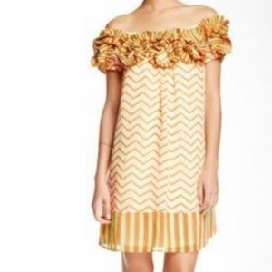 Anthropologie Ryu Ruffle Off The Shoulder Dress